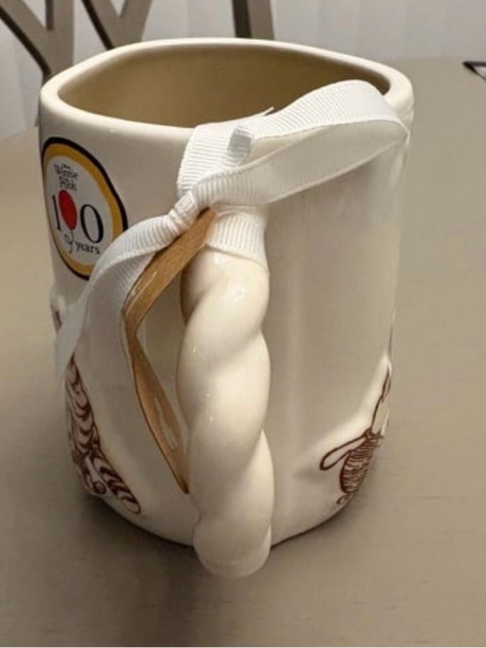 Rae Dunn Winnie the Pooh 100 Years Anniversary Ceramic Mug - Picture 3 of 3